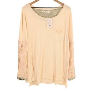 Free People We the Free Jade Long Sleeve Top, NWT, small